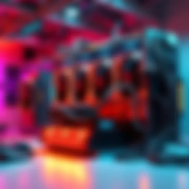 A powerful mining rig with multiple 3090 GPUs, showcasing a nostalgic scene from 2020.