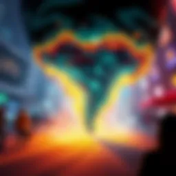 Graphic representation of 5,000 ETH being moved, symbolizing a tornado effect, with community reactions in the background.