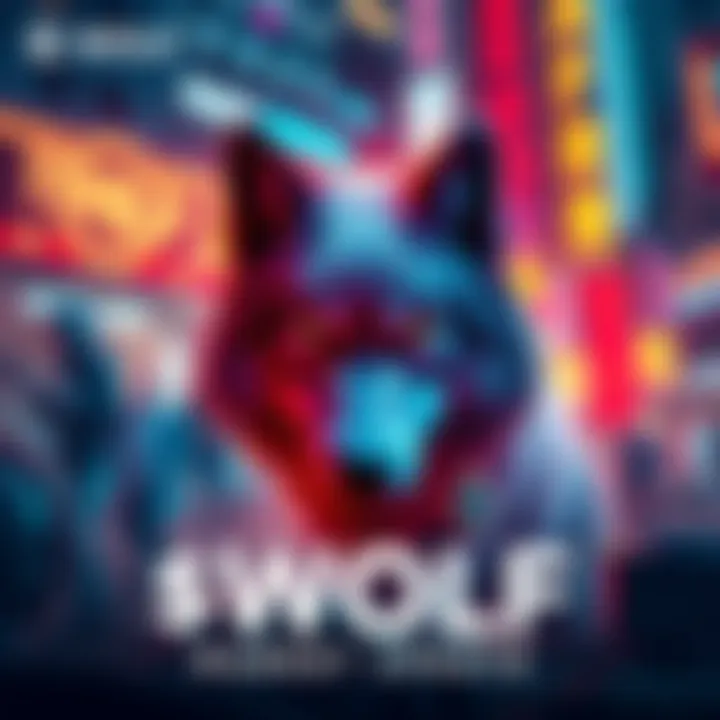 Overview of $WOLF's market resilience with visuals of token locking and platform development