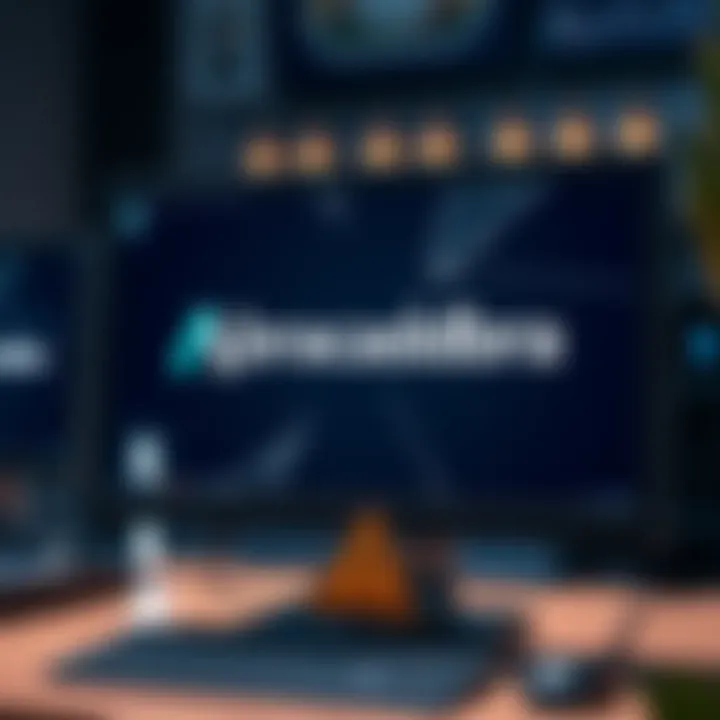 Abracadabra logo displayed on a computer screen with a warning sign about hacking risks