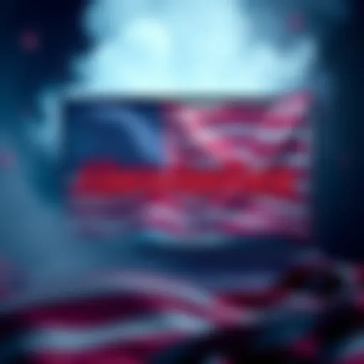 A visual representation of the Abracadabra website with a U.S. flag, symbolizing its potential availability without a VPN.