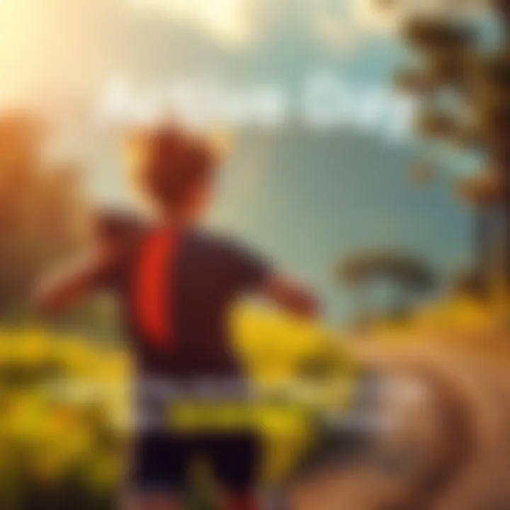 A person enjoying an active day outdoors, taking a photo of themselves while running or exercising, capturing the spirit of the contest