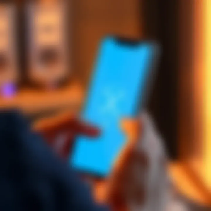 A person using a smartphone to add XRP cryptocurrency to their Coinbase wallet