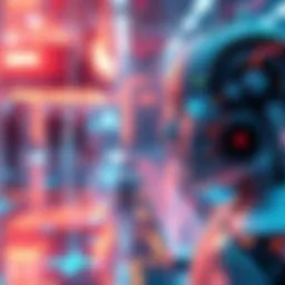 A futuristic representation of self-sovereign AI technology featuring the QVAC logo and digital elements