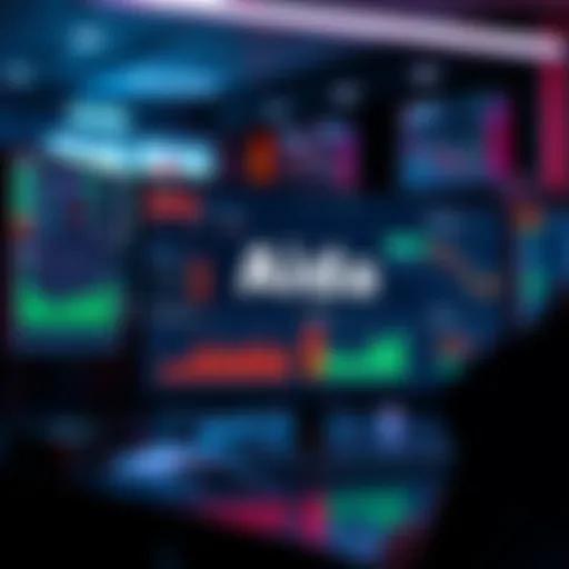 Aida AI trading terminal interface showcasing analytics and trading options on Arbitrum platform