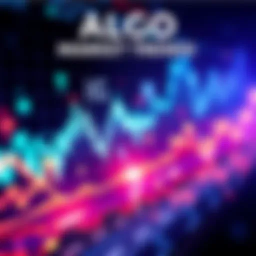 Graph showing the market trends of ALGO and TRX with upward movement, indicating a bullish market.