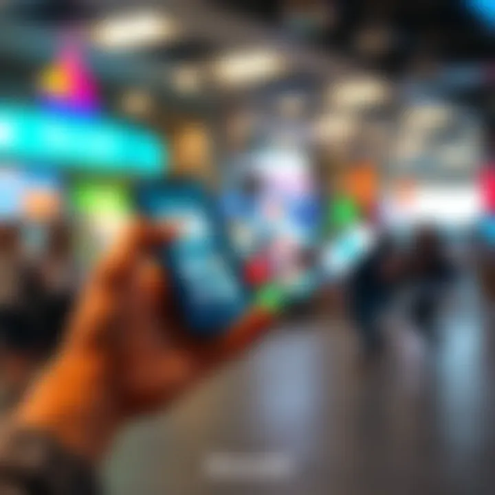A person looking at various financial apps and services on a smartphone, considering alternatives to Revolut.