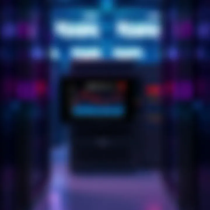 A Dell PowerEdge R6615 server with an AMD EPYC 9654P processor, showing low hash rate performance on a screen.