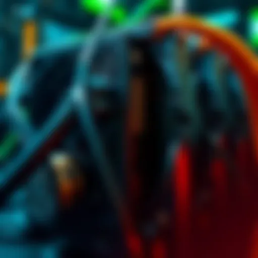 A close-up view of an Antminer L3+ mining machine with a power cable connected, highlighting its design and functionality.