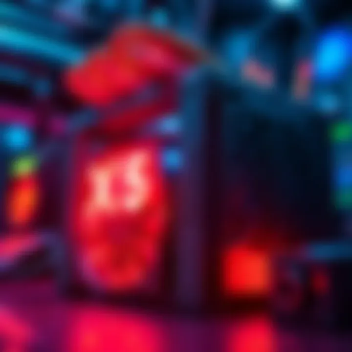 Bitmain's Antminer X5 mining hardware prominently displayed with glowing indicators, showcasing its mining capability and efficiency.