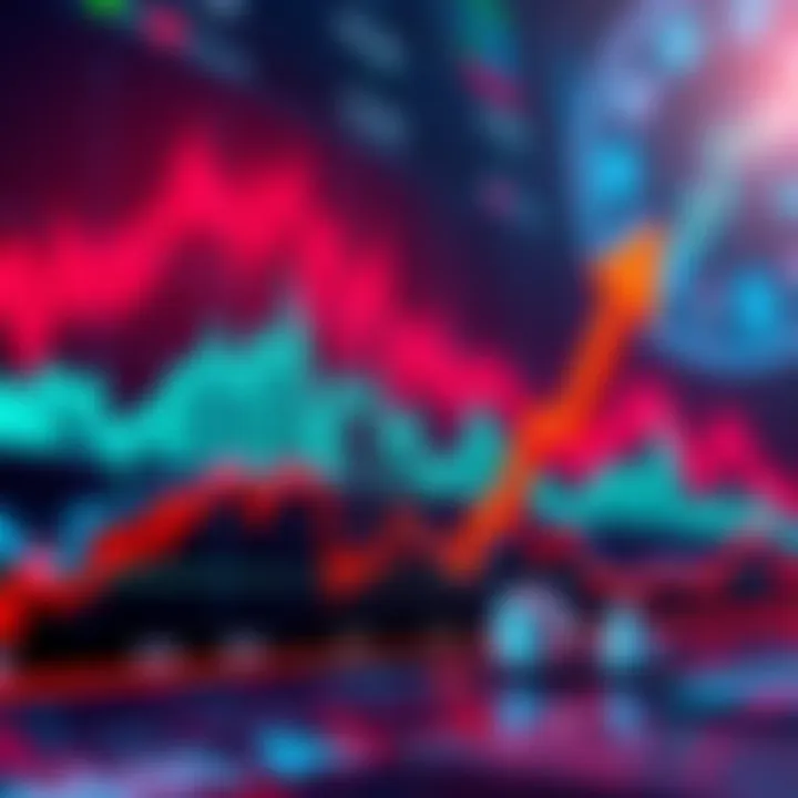 A graphic showing increasing trading volume and a rising market cap for $ARB with arrows indicating upward momentum