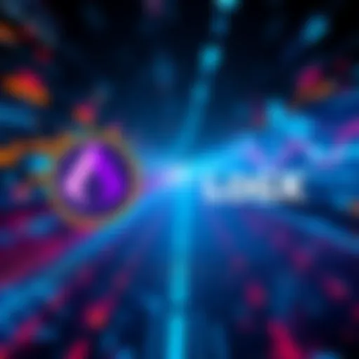 Arbitrum and LogX logos with a digital background symbolizing fast trading and blockchain technology