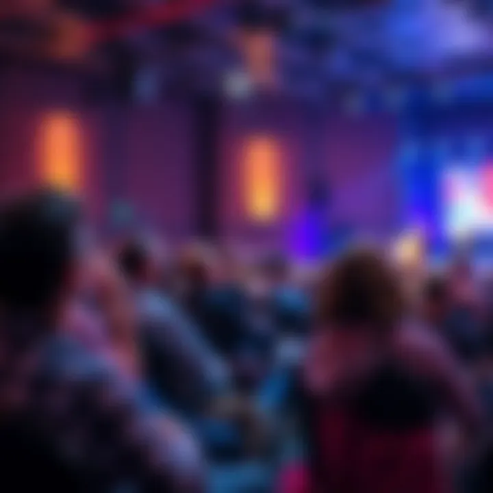 A lively audience engaged during discussions at the LPU event in July, with notable speakers on stage.