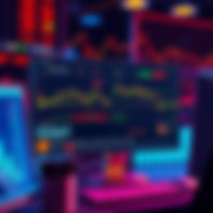A developer's computer screen showing a scalping bot interface for trading Kaspa. Graphs and trading indicators are visible, with KAS and USDT pricing displayed.