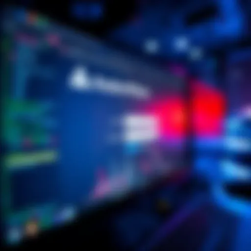 A close-up view of a computer screen displaying a login page for AvalonMiner with username and password fields