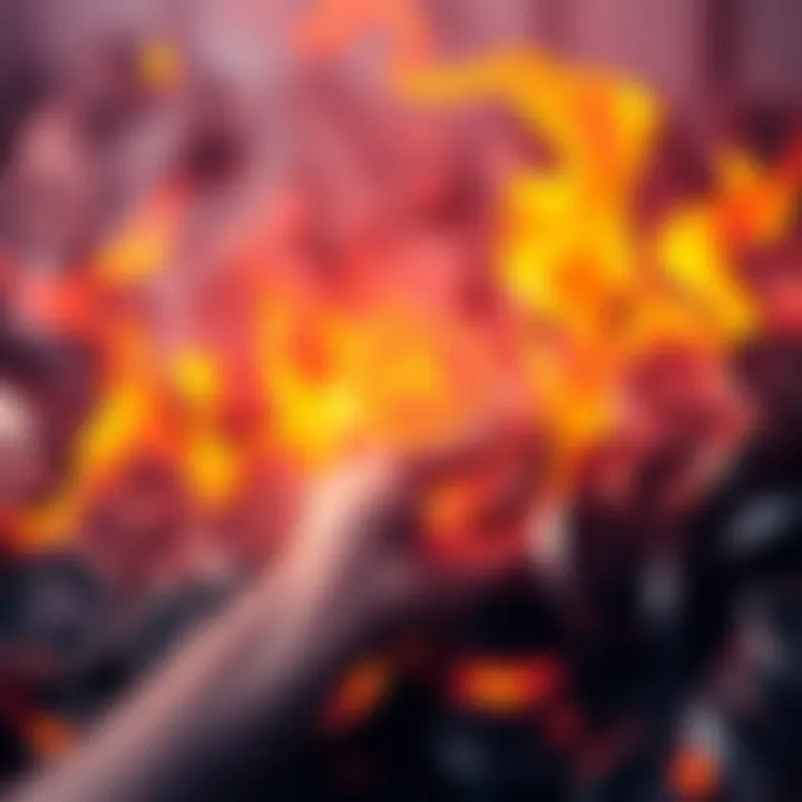 4.8 million AVAX tokens represented as flames to show they are permanently burned