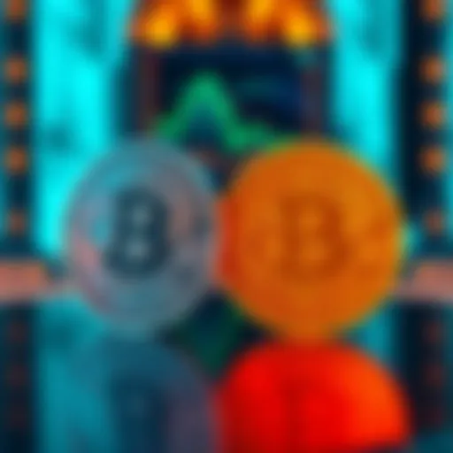 A graphic showing the logos of BCH and Bitcoin side by side, symbolizing their connection and differences in the cryptocurrency world.