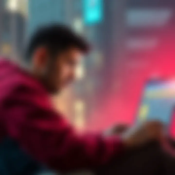 A worried person looking at their laptop while checking a peer-to-peer platform for selling Monero, concerned about potential scams.