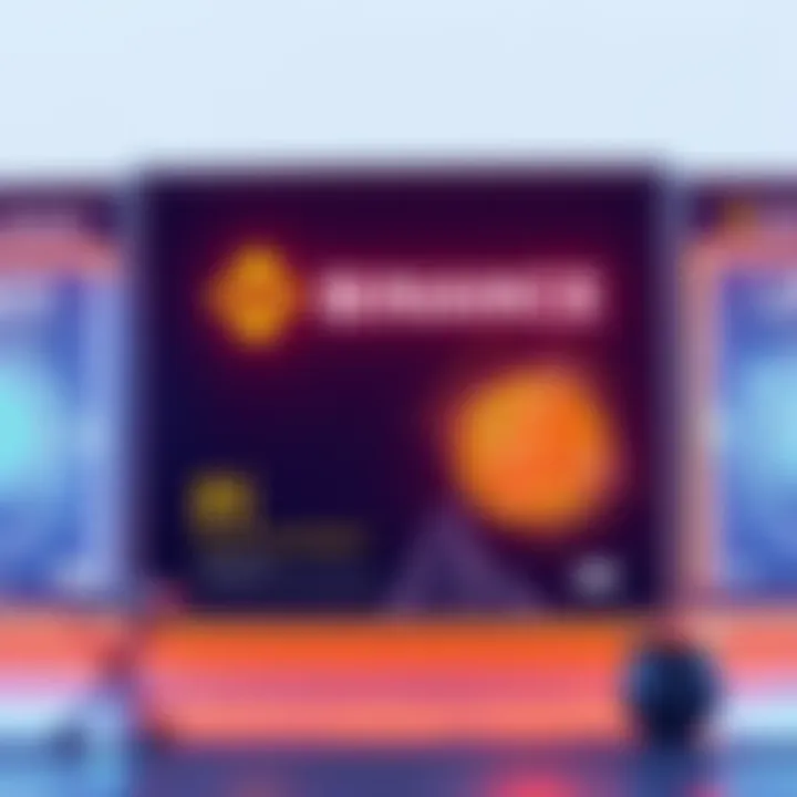 Binance logo alongside advertisements for Pi cryptocurrency, highlighting the contradiction of promoting a coin not listed on the platform.
