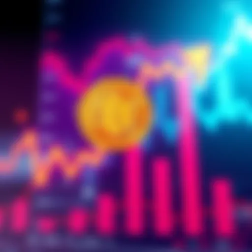 A graphic showing a Bitcoin symbol on an upward trending graph to indicate the recent all-time high