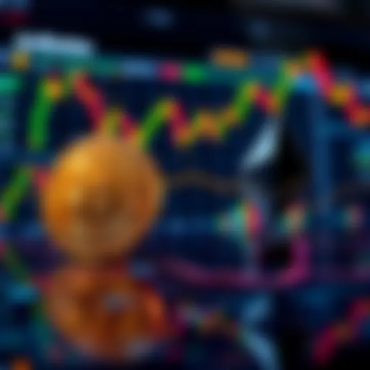 Charts showing Bitcoin and Ethereum price trends with ETF investment graphics in the background