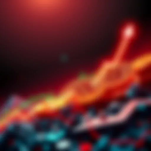 Graph showing Bitcoin price climbing towards an all-time high with an upward trend line