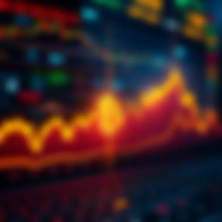 A line graph showing Bitcoin's price fluctuations over the past weeks, with a rising trend highlighted against market sentiment indicators.