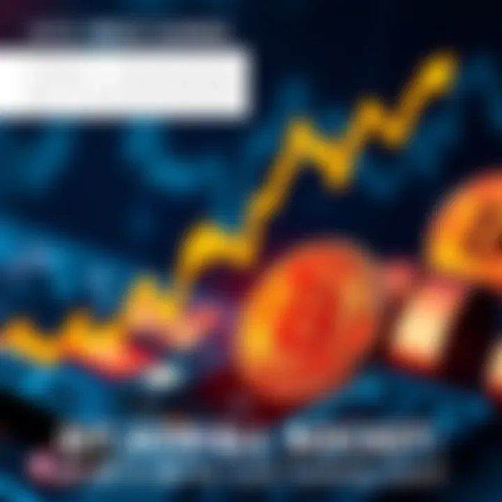 A rising graph shows Bitcoin value approaching $1,000 with a glowing coin in the foreground.