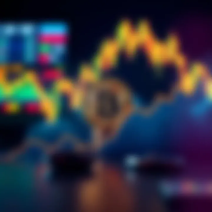 A graphic showing the Bitcoin logo with a rising graph line above $120,000, symbolizing strong market activity