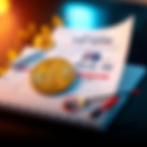 A visual representation showing a chart of Bitcoin growth alongside a Superannuation fund document, symbolizing investment options in Australia without SMSF.