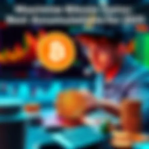 A person analyzing Bitcoin charts and calculating loan options for investment