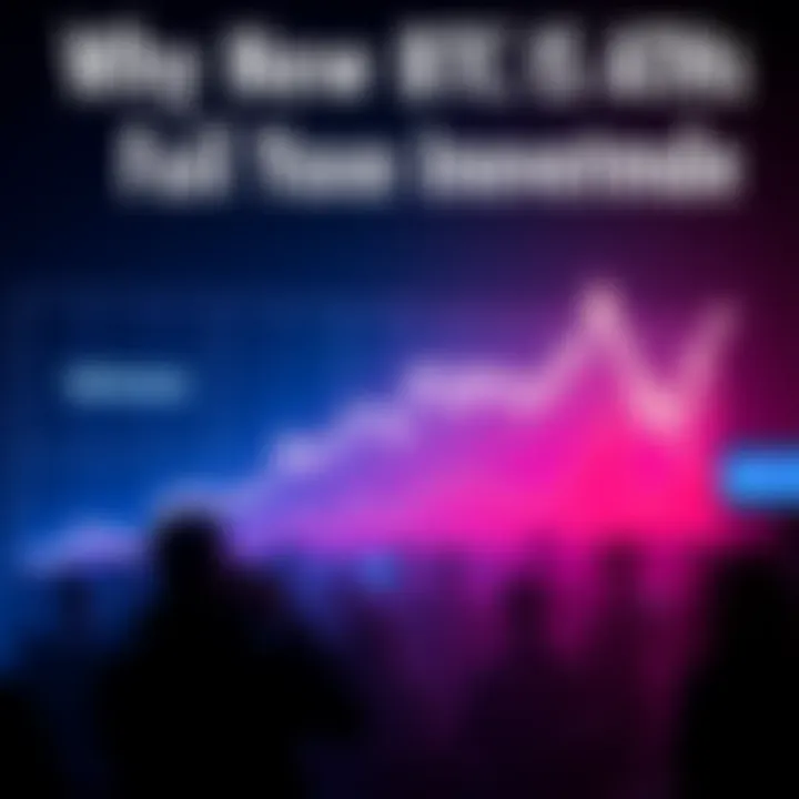 A line graph showing Bitcoin's price reaching a new all-time high with a dull reaction from investors in the background.