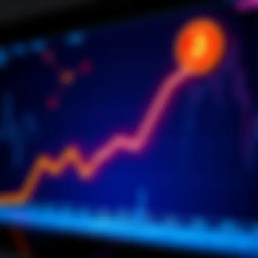 Graph showing Bitcoin block times with a downward trend representing the decreasing odds of a 100-hour block
