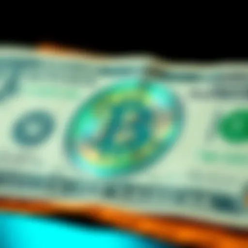A dollar bill featuring the Bitcoin Cash symbol, representing financial freedom and independence