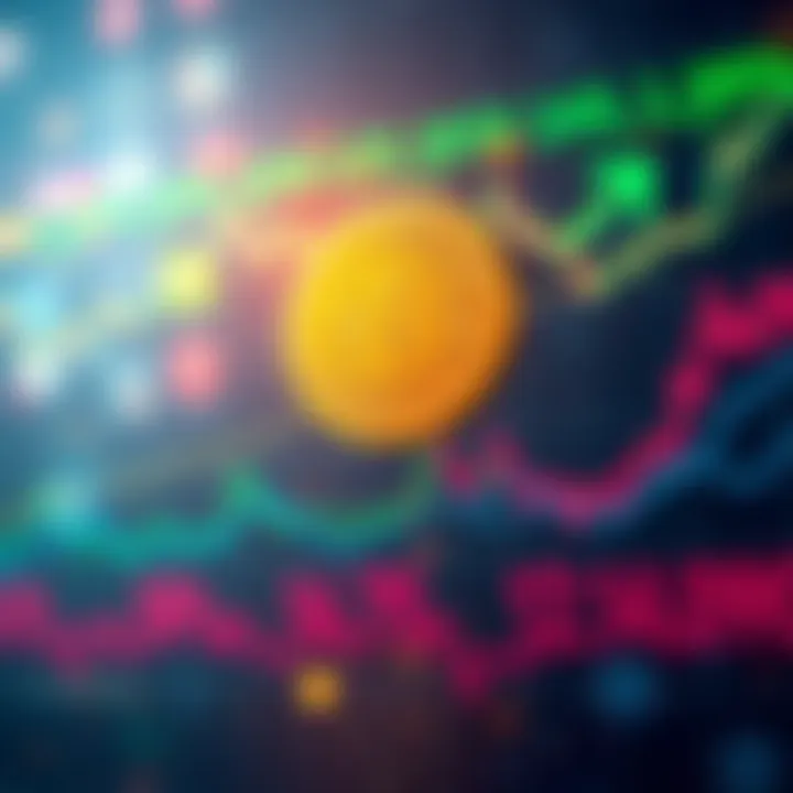 Graph showing 6.0% rise in Bitcoin Cash with upward trend lines and positive market indicators