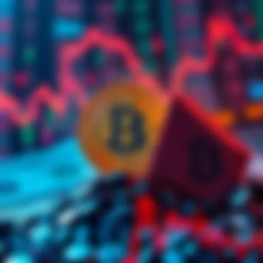 A graphic showing Bitcoin's surge alongside a declining US dollar, symbolizing market changes in 2025.
