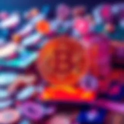 A Bitcoin symbol surrounded by various currency icons, representing its growth to 1.7% of global money supply.