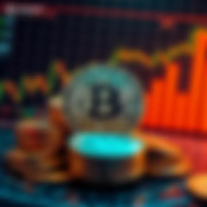Illustration of Bitcoin coins with a background of financial graphs showing growth, symbolizing the $870 million investment by Strategy and Metaplanet.