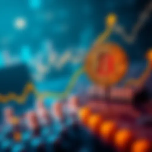 A visual representation of Bitcoin nearing £100,000, with a graph showing an upward trend and the Bitcoin symbol prominently displayed.