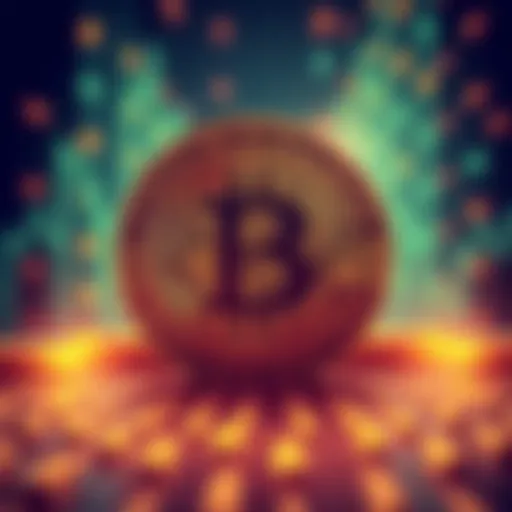 Illustration showing Bitcoin blocks and a Verifiable Random Function generating random numbers for lotteries and applications.