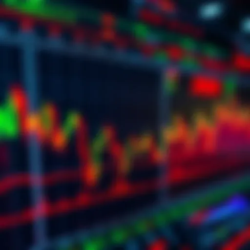 A graph showing Bitcoin's price fluctuations with red and green trends, symbolizing potential market changes in 2026, along with visual elements representing trading strategies.