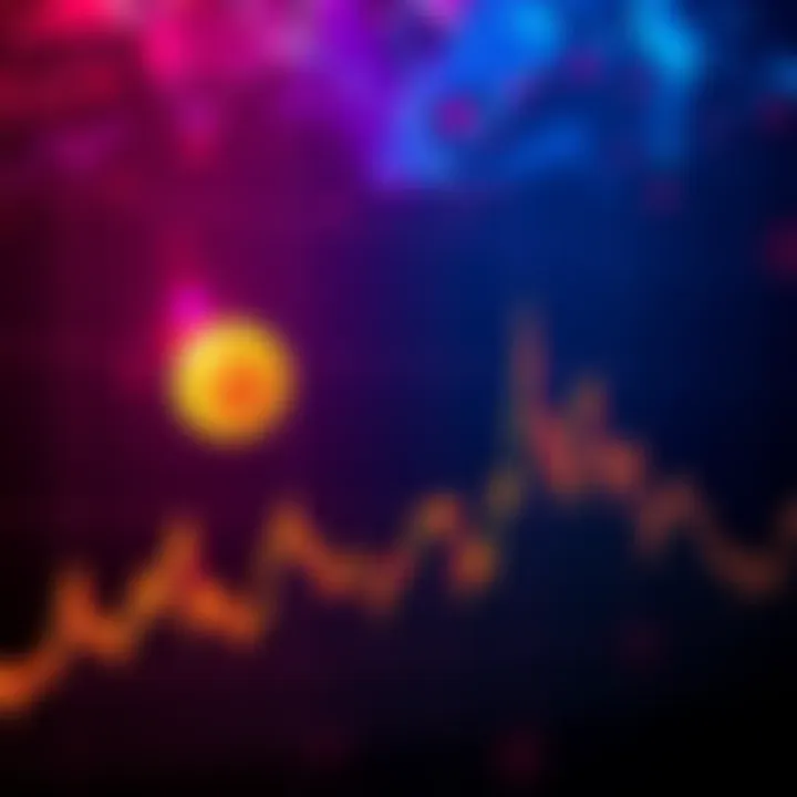 A chart displaying Bitcoin's price fluctuations with sharp rises and falls, symbolizing the emotional swings of crypto investors.