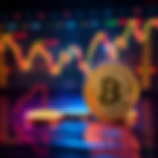 A graphic showing the disparity between Bitcoin's market value and its selling price on an exchange, highlighting the drop from market value to selling price.