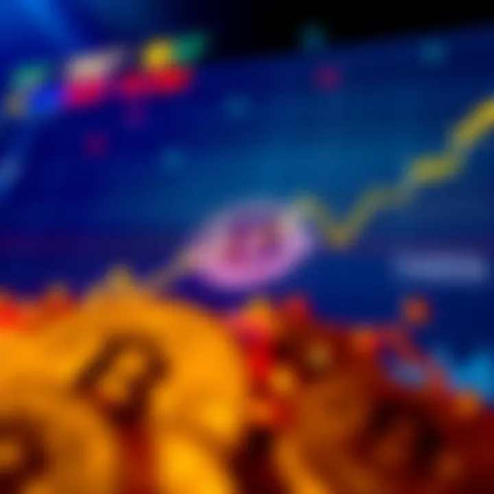 Bitcoin chart showing a downward trend, approaching the 100k mark