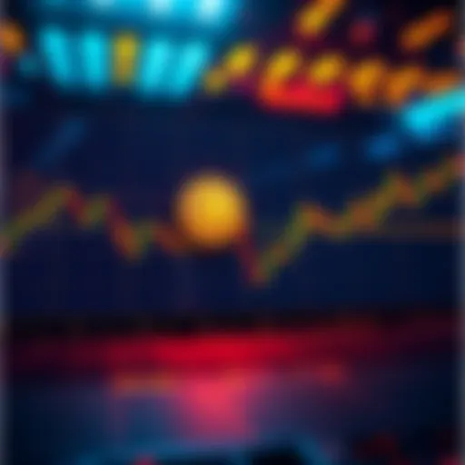 A chart showing Bitcoin prices hitting a resistance level, with a downward trend indicated.