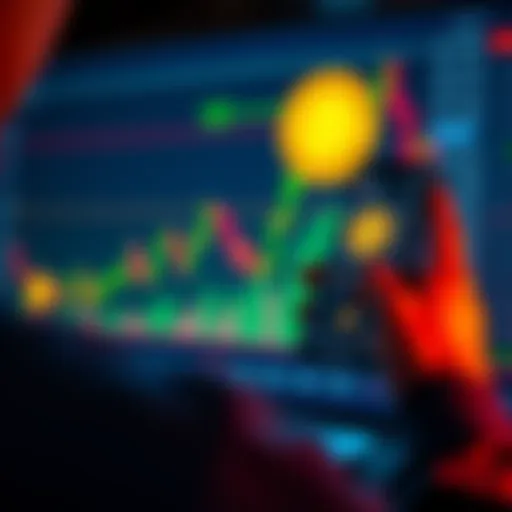 A person analyzing a chart showing bitcoin price trends while holding a smartphone with a bitcoin wallet app open, representing the shift from monthly to weekly bitcoin purchases.
