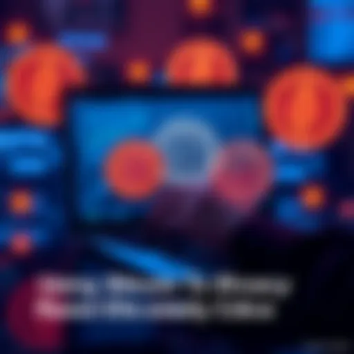 A person using a laptop with Bitcoin symbols, representing resistance against Digital IDs and CBDCs
