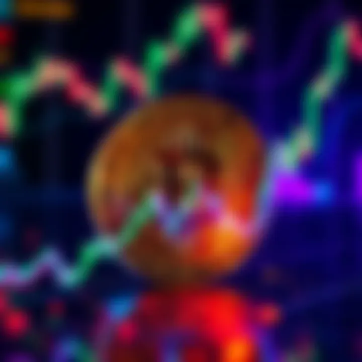 A digital representation of Bitcoin symbol with a chart showing stability at $112k