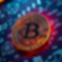 A visual representation of the Bitcoin symbol surrounded by mathematical equations and diagrams, illustrating its foundational concepts.