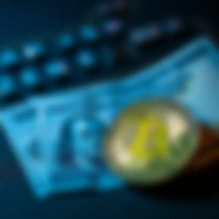 A graphic showing a Bitcoin symbol with a high fee label next to a $200 bill, highlighting the $46 cost of sending Bitcoin, illustrating the high transaction fees.